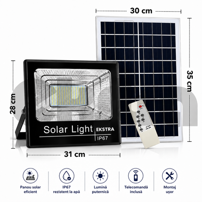 PROMO SET 2: Proiectoare LED cu Panouri Solare 400W